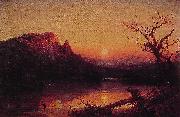 Jasper Francis Cropsey Sunset Eagle Cliff France oil painting artist